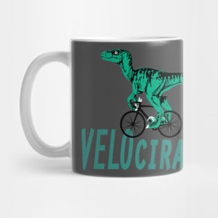 Velociraptor - The Cycling Dinosaur. Mug